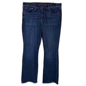 Lucky Brand Jeans Women's 12/31 Blue Denim Mid-Rise Sweet Boot Cut Leg Zip Fly